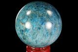 Bright Blue Apatite Sphere - Madagascar #83382-1